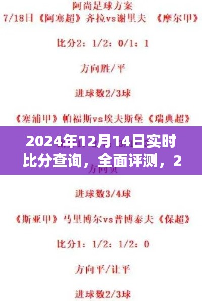2024年12月14日实时比分查询全面解析与服务深度评测