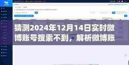 关于微博账号搜索异常现象,解析为何在特定日期(如2024年12月14日)无法实时搜索到微博账号的观点探讨。