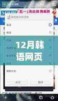 揭秘,12月韩语网页实时翻译软件的功能、优势与应用前景