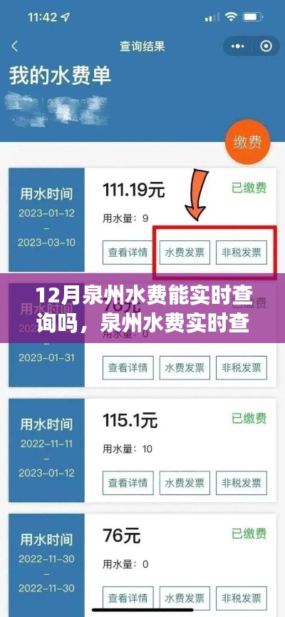 泉州水费实时查询指南,初学者与进阶用户必看,12月用水费用轻松掌握