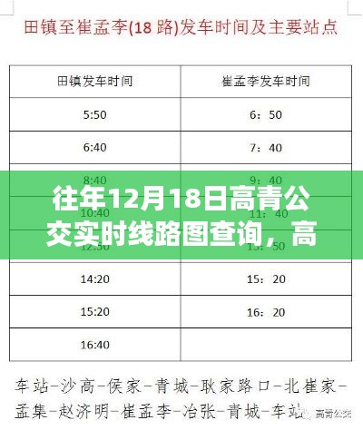 高青公交实时线路图查询,历史轨迹与时代价值的探寻之路(往年12月18日回顾)