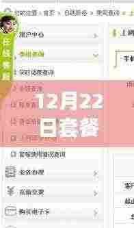 冬日暖心套餐背后的实时话费温情故事,12月22日套餐费解读