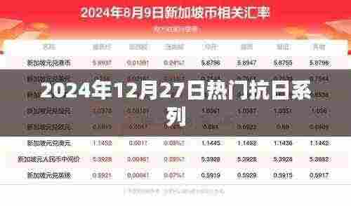 2024年热门抗日系列回顾