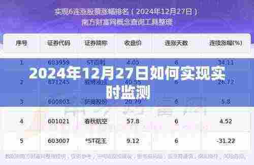 2024年实时监测实现方法,技术解析与操作指南
