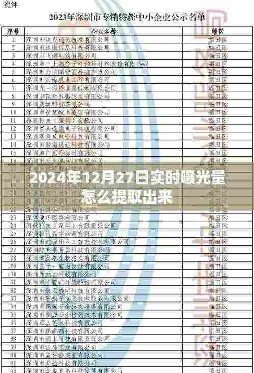 如何提取实时曝光量数据,从时间戳到精准数据洞察