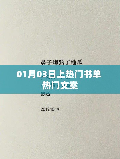 热门书单与文案精选，一月三日必读推荐
