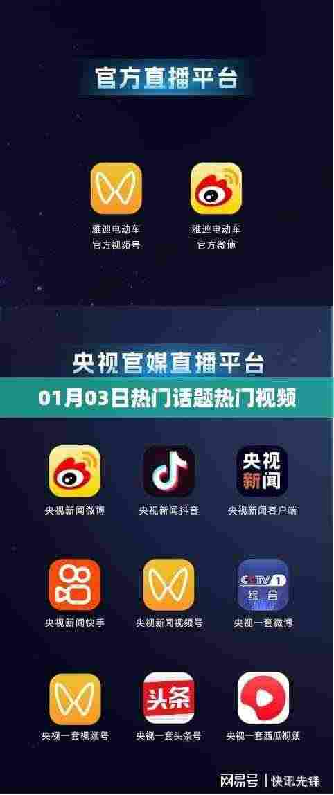 热门话题与视频速递,01月03日焦点时刻