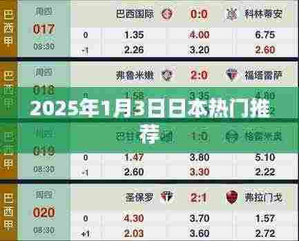 日本热门推荐榜，2025年1月3日精选指南