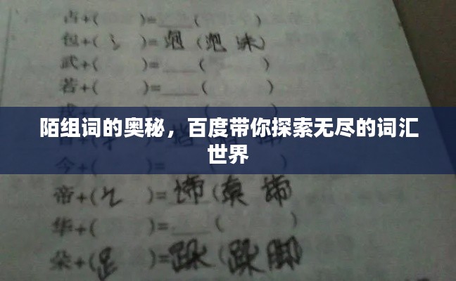 陌组词的奥秘,百度带你探索无尽的词汇世界