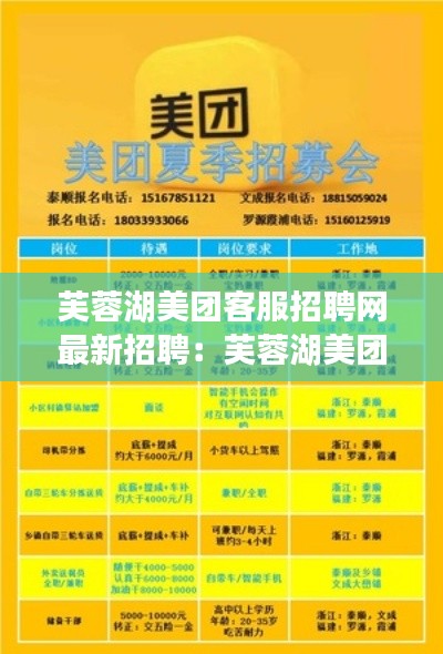 芙蓉湖美团客服招聘网最新招聘:芙蓉湖美团客服招聘网最新招聘