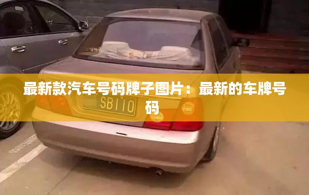 最新款汽车号码牌子图片:最新的车牌号码