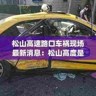 松山高速路口车祸现场最新消息:松山高度是多少米