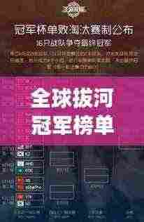 全球拔河冠军榜单，力量的角逐，荣耀的象征