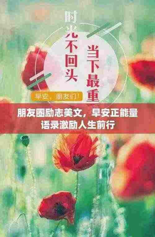 朋友圈励志美文,早安正能量语录激励人生前行
