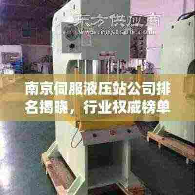 南京伺服液压站公司排名揭晓,行业权威榜单揭秘!
