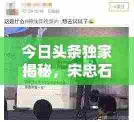 今日头条独家揭秘，宋忠石最新消息曝光，犯罪真相大揭秘！