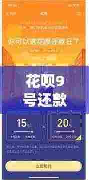 花呗9号还款攻略大揭秘,轻松应对账单,让你的信用无忧!