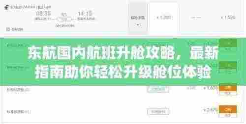 东航国内航班升舱攻略,最新指南助你轻松升级舱位体验