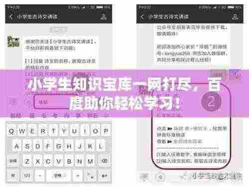 小学生知识宝库一网打尽,百度助你轻松学习!