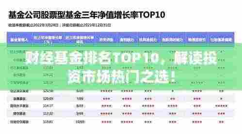财经基金排名TOP10,解读投资市场热门之选!