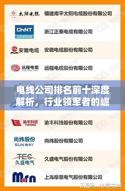 电线公司排名前十深度解析,行业领军者的崛起之路