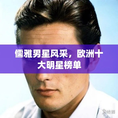 儒雅男星风采,欧洲十大明星榜单
