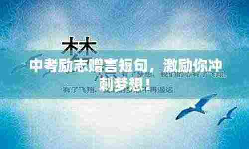 中考励志赠言短句,激励你冲刺梦想!