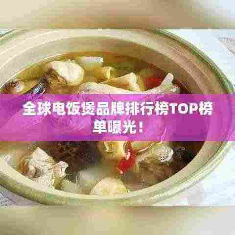 全球电饭煲品牌排行榜TOP榜单曝光!