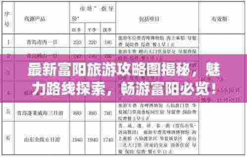 最新富阳旅游攻略图揭秘,魅力路线探索,畅游富阳必览!