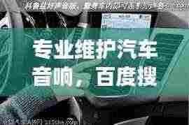专业维护汽车音响，百度搜寻让驾驶生活悦耳动听