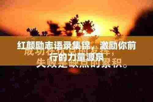 红颜励志语录集锦,激励你前行的力量源泉