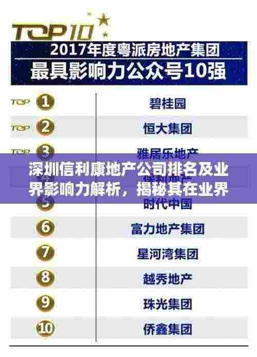 深圳信利康地产公司排名及业界影响力解析，揭秘其在业界的地位与影响力
