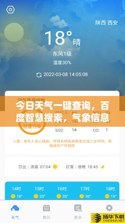 今日天气一键查询,百度智慧搜索,气象信息随手掌握