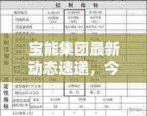 宝能集团最新动态速递,今日热点消息一网打尽!
