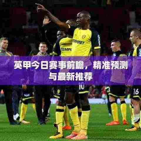 英甲今日赛事前瞻,精准预测与最新推荐