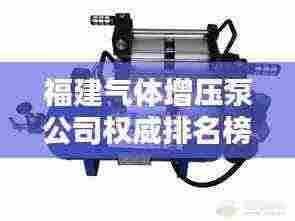 福建气体增压泵公司权威排名榜单揭晓!