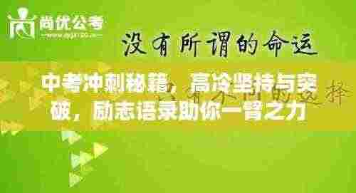 中考冲刺秘籍,高冷坚持与突破,励志语录助你一臂之力