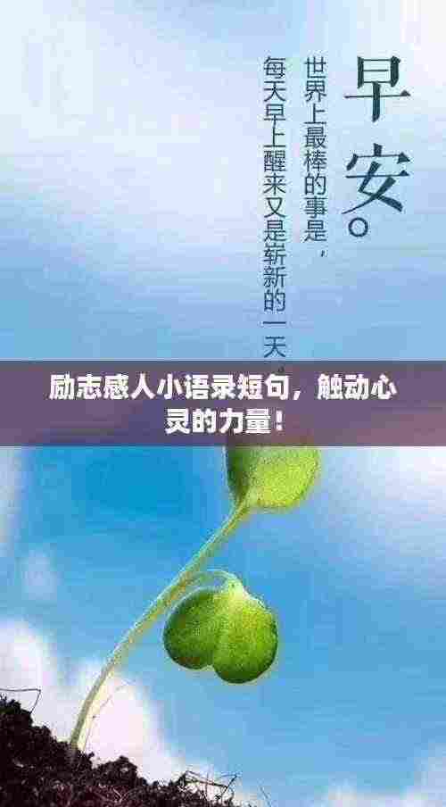 励志感人小语录短句,触动心灵的力量!