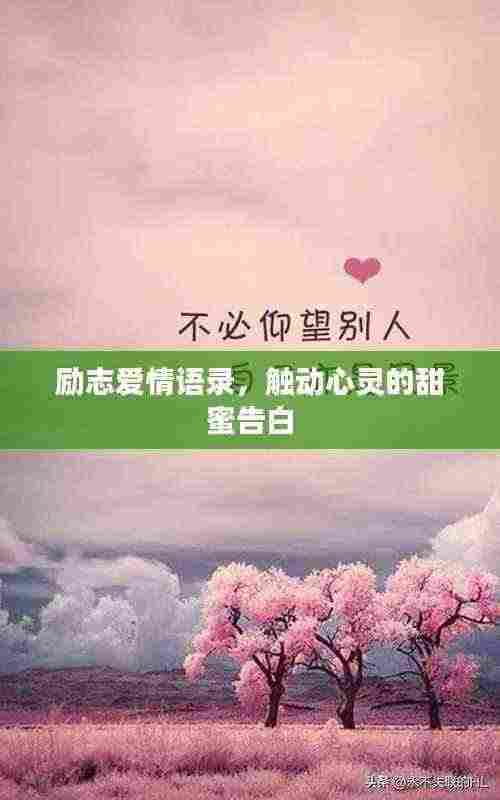 励志爱情语录,触动心灵的甜蜜告白
