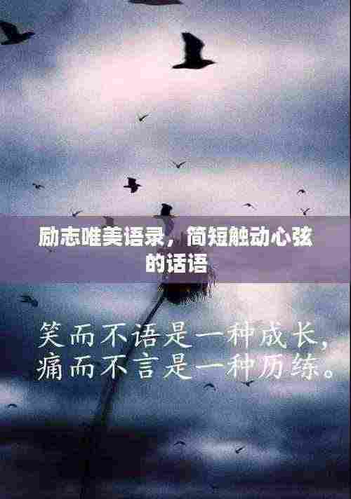 励志唯美语录,简短触动心弦的话语