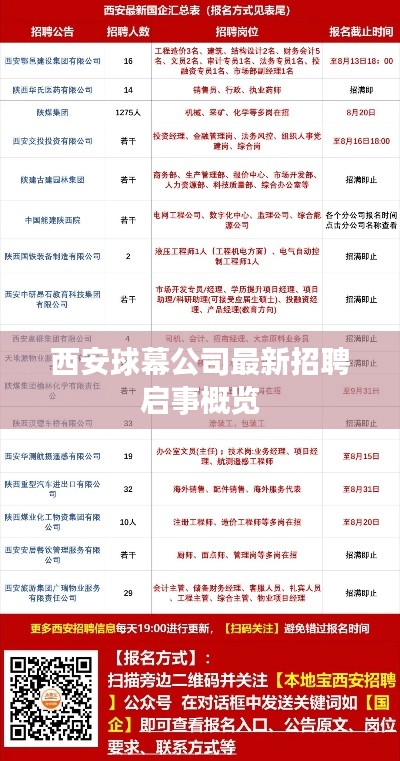 西安球幕公司最新招聘启事概览