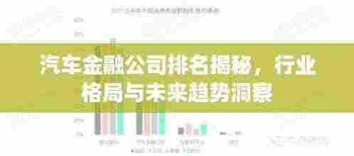 汽车金融公司排名揭秘，行业格局与未来趋势洞察
