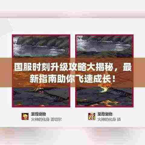 国服时刻升级攻略大揭秘，最新指南助你飞速成长！