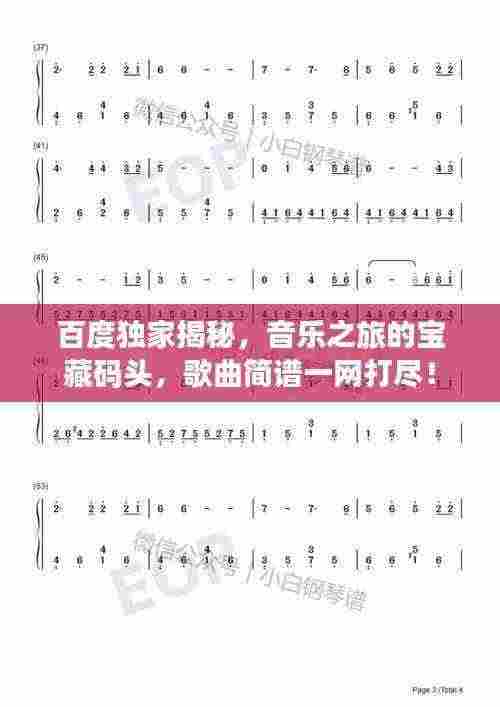 百度独家揭秘,音乐之旅的宝藏码头,歌曲简谱一网打尽!