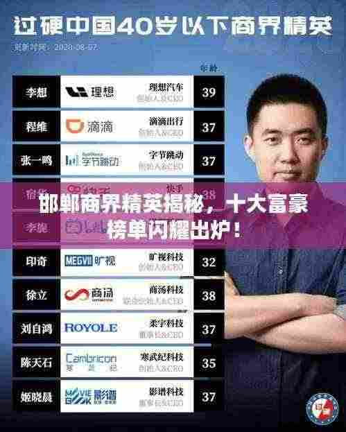 邯郸商界精英揭秘,十大富豪榜单闪耀出炉!