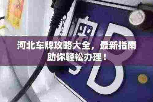 河北车牌攻略大全,最新指南助你轻松办理!