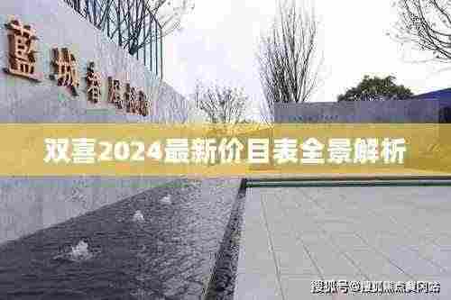 双喜2024最新价目表全景解析
