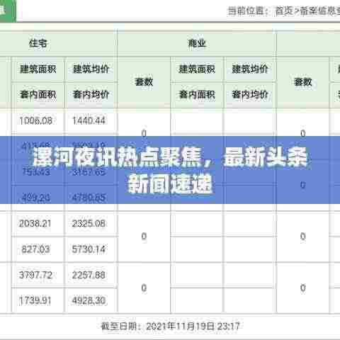 漯河夜讯热点聚焦，最新头条新闻速递