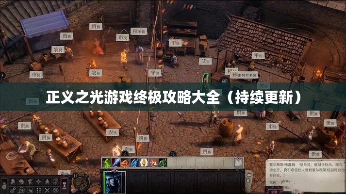 正义之光游戏终极攻略大全(持续更新)