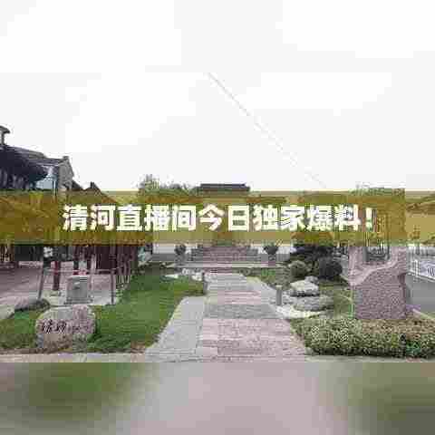 清河直播间今日独家爆料!